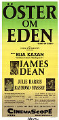 East of Eden 1955 movie poster James Dean Julie Harris Raymond Massey Elia Kazan Writer: John Steinbeck