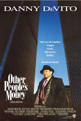 Other People´s Money 1991 movie poster Danny de Vito Gregory Peck Penelope Ann Miller Norman Jewison Money