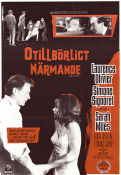 Otillbörligt närmande 1962 poster Laurence Olivier Simone Signoret Sarah Miles Peter Glenville