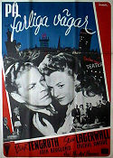 På farliga vägar 1944 movie poster Sture Lagerwall Birgit Tengroth Per-Axel Branner