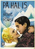 På hal is 1937 poster Sonja Henie Tyrone Power Vintersport Eric Rohman art Berg