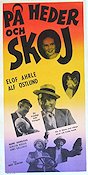 På heder och skoj 1956 movie poster Elof Ahrle Manne Grünberger