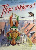 Pippi on the Run 1970 movie poster Inger Nilsson Maria Persson Hans Alfredson Olle Hellbom Writer: Astrid Lindgren Kids