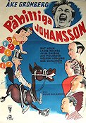 Påhittiga Johansson 1950 movie poster Åke Grönberg From comics