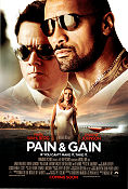 Pain and Gain 2013 movie poster Mark Wahlberg Dwayne Johnson Anthony Mackie Michael Bay