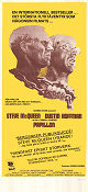 Papillon 1973 movie poster Steve McQueen Dustin Hoffman Victor Jory Franklin J Schaffner