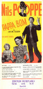 Pappa Bom 1949 movie poster Nils Poppe Gunnar Björnstrand Else-Merete Heiberg Lars-Eric Kjellgren Kids