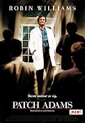 Patch Adams 1998 movie poster Robin Williams Daniel London Monica Potter Tom Shadyac Medicine and hospital