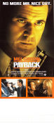 Payback 1999 movie poster Mel Gibson Gregg Henry Maria Bello Brian Helgeland