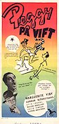 Peggy på vift 1946 poster Marguerite Viby Gunnar Björnstrand Stig Järrel Arne Mattsson