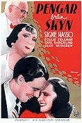 Pengar från skyn 1938 movie poster Signe Hasso Tollie Zellman