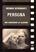 Persona 1966 movie poster Liv Ullmann Bibi Andersson Margaretha Krook Gunnar Björnstrand Ingmar Bergman Cult movies