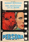 Persona 1966 movie poster Liv Ullmann Bibi Andersson Ingmar Bergman Poster artwork: Angelo Cesselon