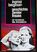 Persona 1966 movie poster Liv Ullmann Bibi Andersson Margaretha Krook Gunnar Björnstrand Ingmar Bergman Cult movies