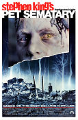 Pet Sematary 1989 movie poster Dale Midkiff Denise Crosby Mary Lambert Writer: Stephen King