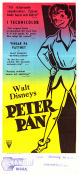 Peter Pan 1953 movie poster Bobby Driscoll Clyde Geronimi Writer: JM Barrie Animation Kids