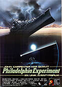 The Philadelphia Experiment 1984 movie poster Michael Paré Nancy Allen Stewart Raffill Writer: John Carpenter Ships and navy