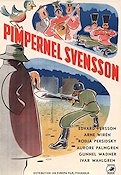 Pimpernel Svensson 1950 movie poster Edvard Persson Ivar Wahlgren Aurore Palmgren Emil A Lingheim