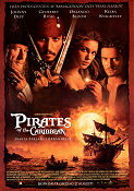 Pirates of the Caribbean 2003 movie poster Johnny Depp Geoffrey Rush Orlando Bloom Keira Knightley Gore Verbinski Find more: Jerry Bruckheimer