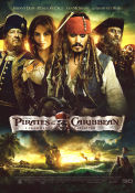 Pirates of the Caribbean: I främmande farvatten 2011 movie poster Johnny Depp Penélope Cruz Ian McShane Rob Marshall