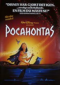 Pocahontas 1995 movie poster Mel Gibson Mike Gabriel Animation