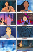 Pocahontas 1995 lobby card set Mel Gibson Mike Gabriel Animation