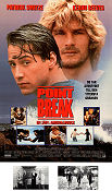 Point Break 1991 movie poster Patrick Swayze Keanu Reeves Gary Busey Kathryn Bigelow Sky diving Police and thieves