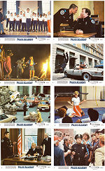 Police Academy 1984 lobby card set Steve Guttenberg Kim Cattrall GW Bailey Hugh Wilson School Police and thieves