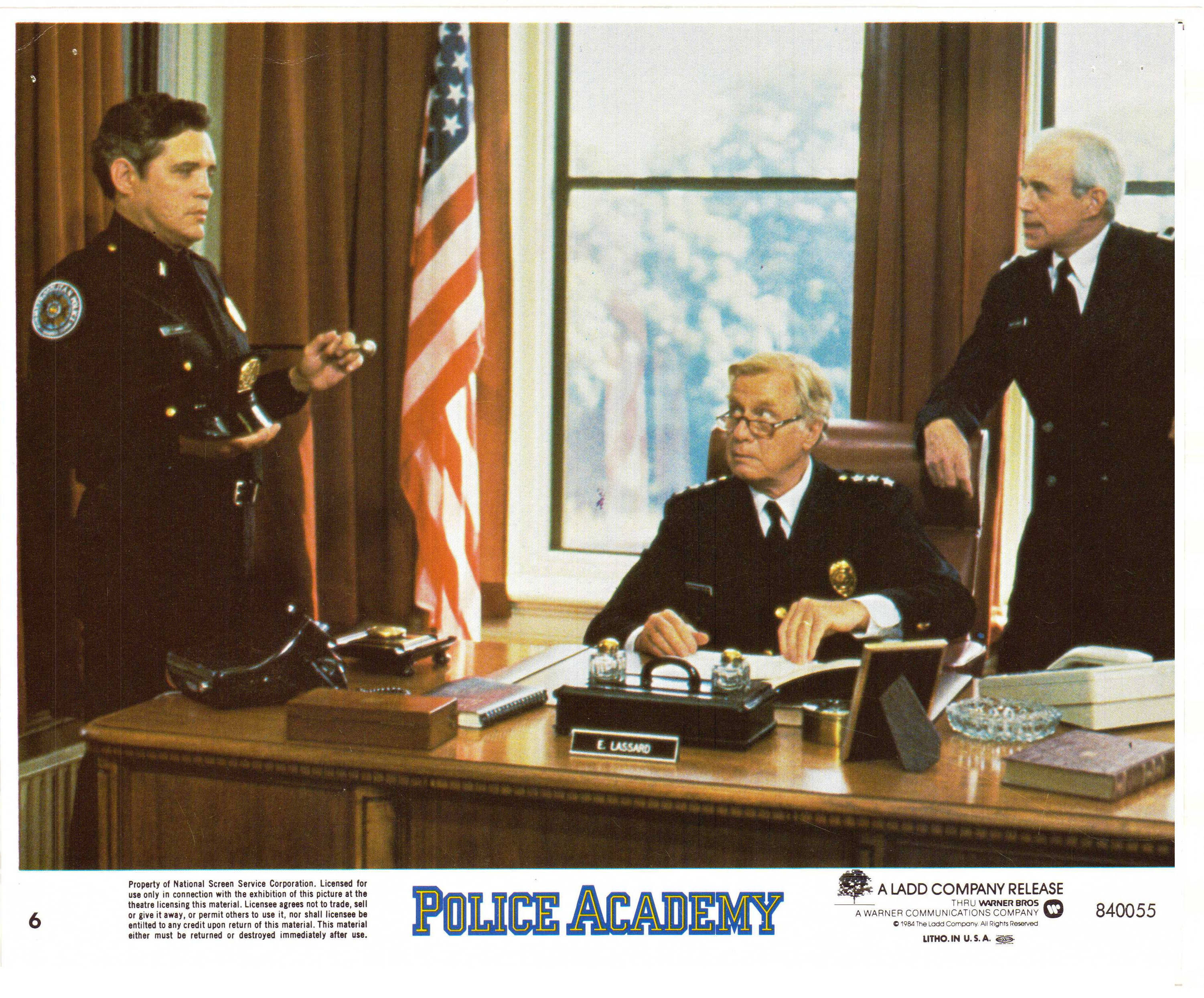 Police Academy 1984 lobby card set Steve Guttenberg Kim Cattrall GW Bailey Hugh Wilson School Police and thieves