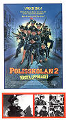 Polisskolan 2 1985 poster Steve Guttenberg Bubba Smith David Graf Jerry Paris Poliser