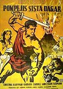 The Last Days of Pompeii 1960 movie poster Steve Reeves Sword and sandal