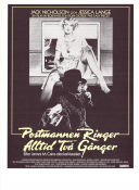 Postmannen ringer alltid två gånger 1981 poster Jack Nicholson Jessica Lange John Colicos Bob Rafelson