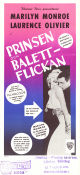 Prinsen och balettflickan 1957 poster Marilyn Monroe Richard Wattis David Horne Laurence Olivier