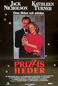 Prizzi´s Honor 1985 movie poster Jack Nicholson Kathleen Turner Robert Loggia John Huston