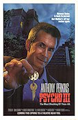 Psycho III 1985 movie poster Diana Scarmid Jeff Fahey Anthony Perkins