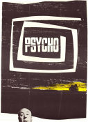Psycho 1960 poster Anthony Perkins Alfred Hitchcock