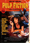 Pulp Fiction 1994 movie poster John Travolta Bruce Willis Uma Thurman Samuel L Jackson Tim Roth Quentin Tarantino Cult movies