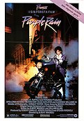 Purple Rain 1984 movie poster Prince Apollonia Kotero Morris Day Albert Magnoli Rock and pop Motorcycles