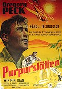 The Purple Plain 1954 movie poster Gregory Peck Win Min Than Asia