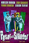 Guys and Dolls 1956 movie poster Marlon Brando Jean Simmons Frank Sinatra Joseph L Mankiewicz Musicals