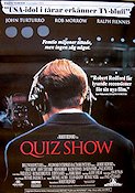 Quiz Show 1994 poster John Turturro Ralph Fiennes Rob Morrow Robert Redford