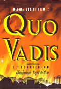 Quo Vadis 1951 movie poster Robert Taylor Deborah Kerr Leo Genn Mervyn LeRoy Sword and sandal