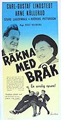 Räkna med bråk 1957 movie poster Carl-Gustaf Lindstedt Arne Källerud Hjördis Petterson Rolf Husberg