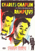 Rampljus 1952 poster Claire Bloom Nigel Bruce Buster Keaton Charlie Chaplin Cirkus