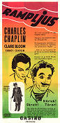 Rampljus 1952 poster Claire Bloom Nigel Bruce Buster Keaton Charlie Chaplin Cirkus