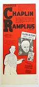 Limelight 1952 movie poster Claire Bloom Nigel Bruce Buster Keaton Charlie Chaplin Circus
