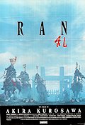 Ran 1985 movie poster Tatsuya Nakadai Akira Terao Jinpachi Nezu Akira Kurosawa Asia Horses