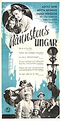 Rännstensungar 1945 movie poster Adolf Jahr Britta Brunius Harry Persson Ragnar Frisk