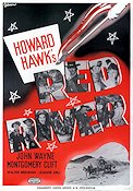 Red River 1948 movie poster John Wayne Montgomery Clift Joanne Dru Howard Hawks