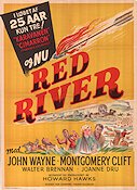 Red River 1948 movie poster John Wayne Montgomery Clift Joanne Dru Howard Hawks